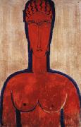 Amedeo Modigliani Large red Bust USA oil painting artist